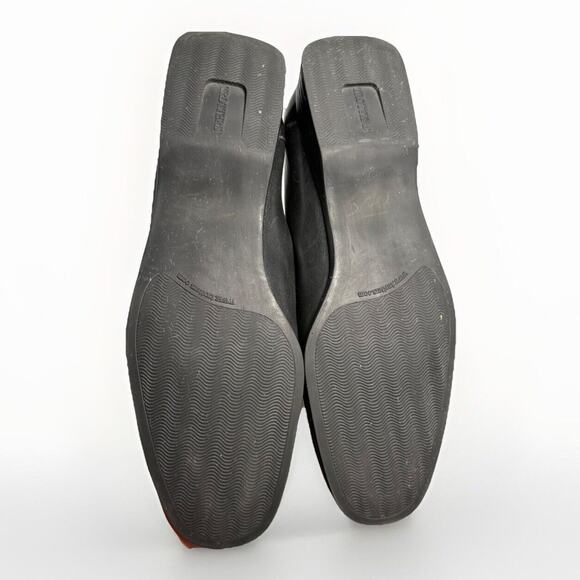 Trotters Black Leather Loafers Women’s Size 10M Chain Accent Made in Brazil - Picture 12 of 12